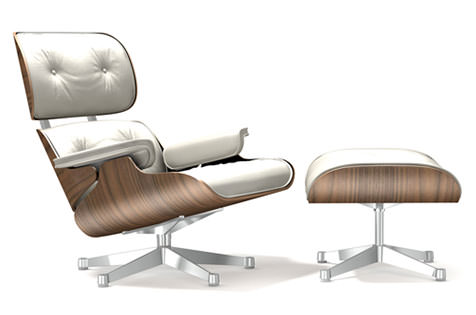 Eames Lounge Chair weiße Version