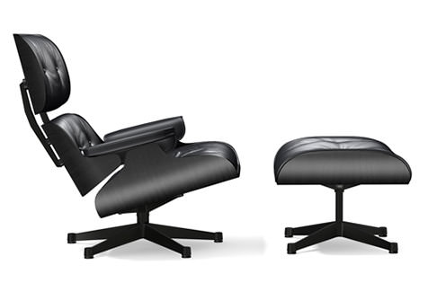 Eames Lounge Chair schwarze Version in Esche
